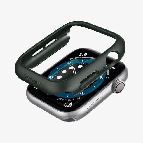 ACS05458 - Apple Watch Ultra (Apple Watch (49mm)) Case Thin Fit in black showing the front